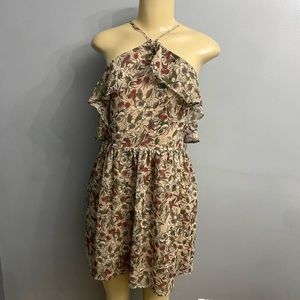 Ethereal floral cold shoulder dress size small